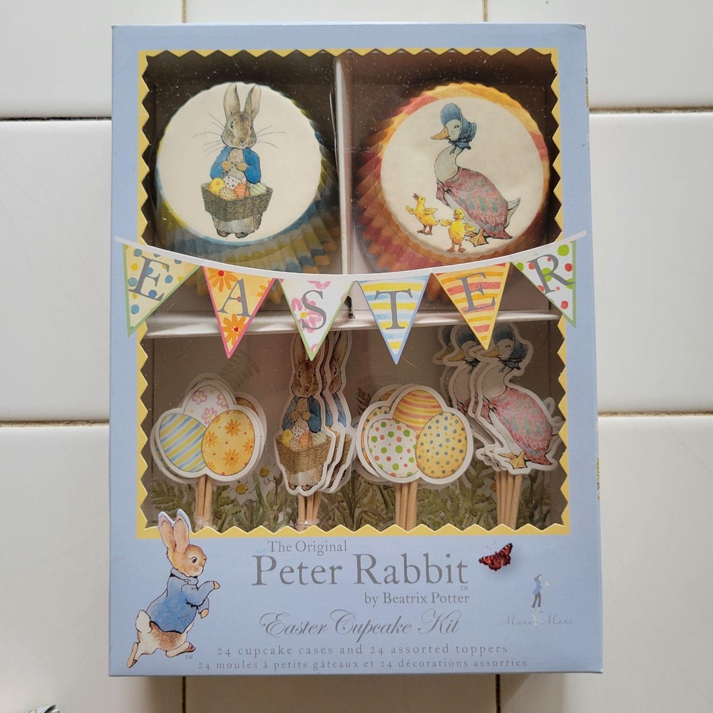 Peter Rabbit Easter Cupcake Kit By Beatrix Potter 24 Cupcake Cases‎ Spring Party